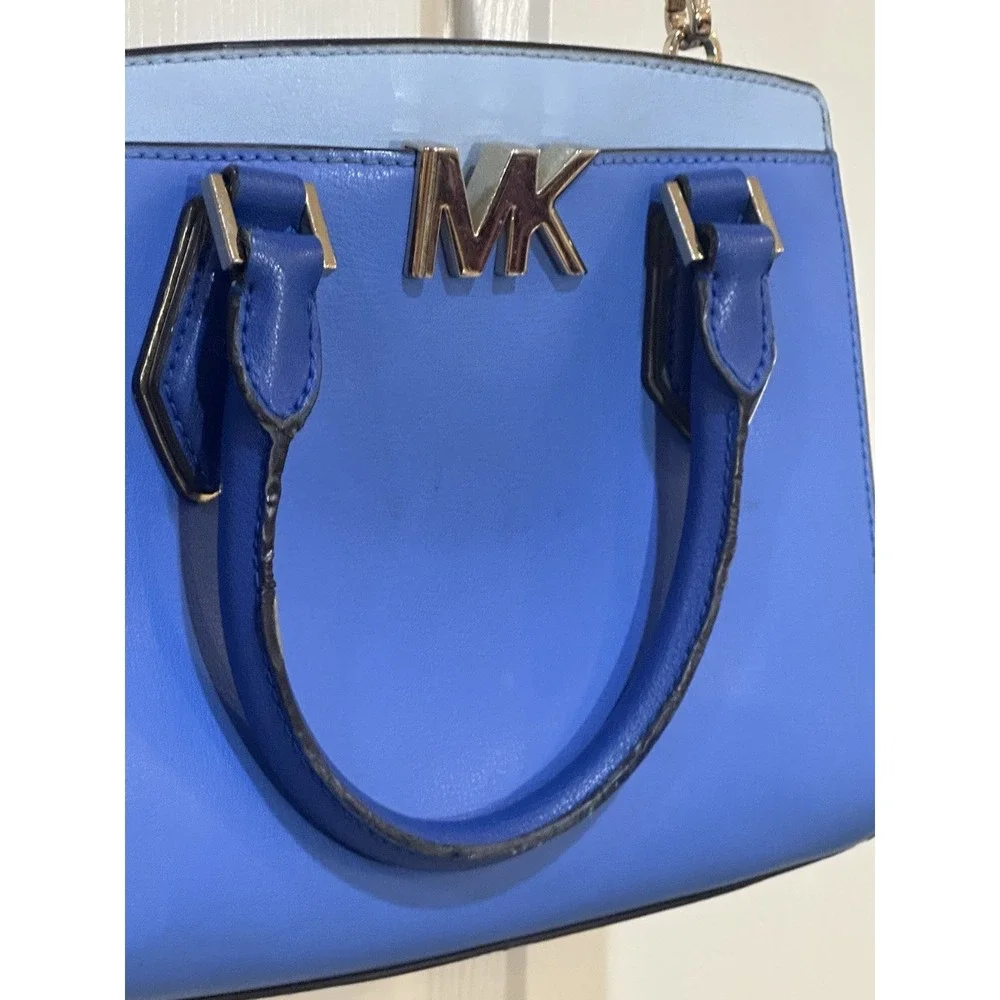 Michael‎ Kors Mott Medium Messenger Bag Colorblock Blue